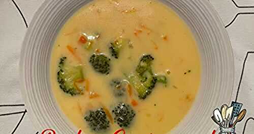 Crème de brocoli au fromage cheddar