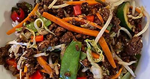 Sauté de boeuf façon chop suey