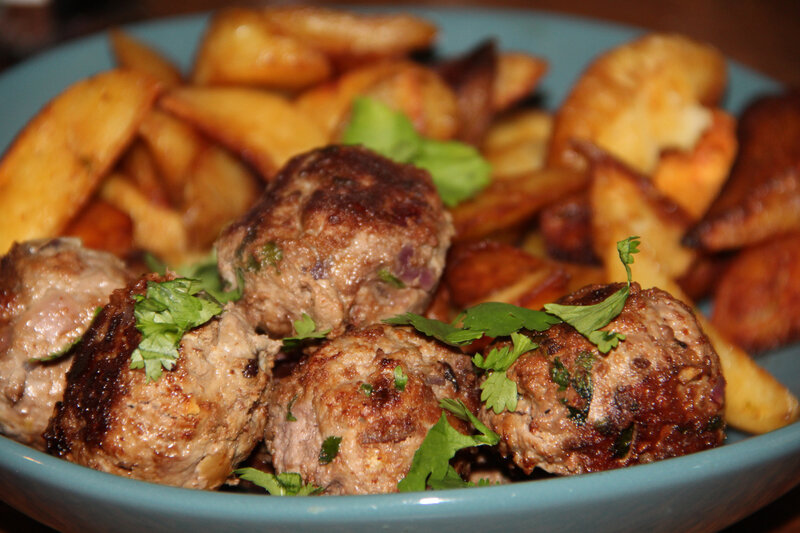 BOULETTES DE BOEUF A LA CORIANDRE FRAICHE ET AU GINGEMBRE