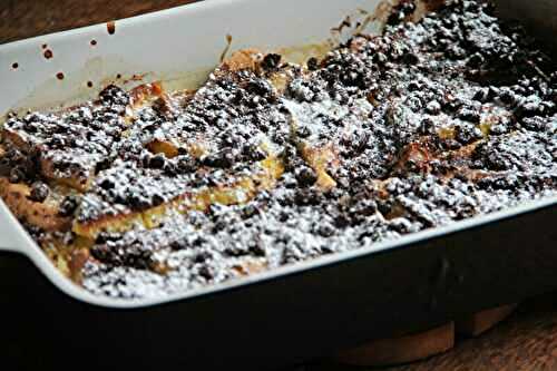 BREAD PUDDING ORANGE ET CHOCOLAT