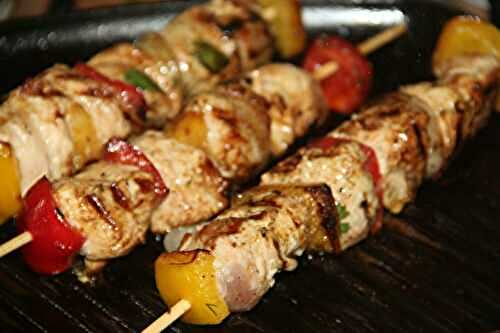 BROCHETTES DE DINDE ANETH ET CORIANDRE