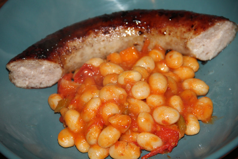 COCOS DE PAIMPOL FRAIS A LA TOMATE, SAUCISSE AU COUTEAU