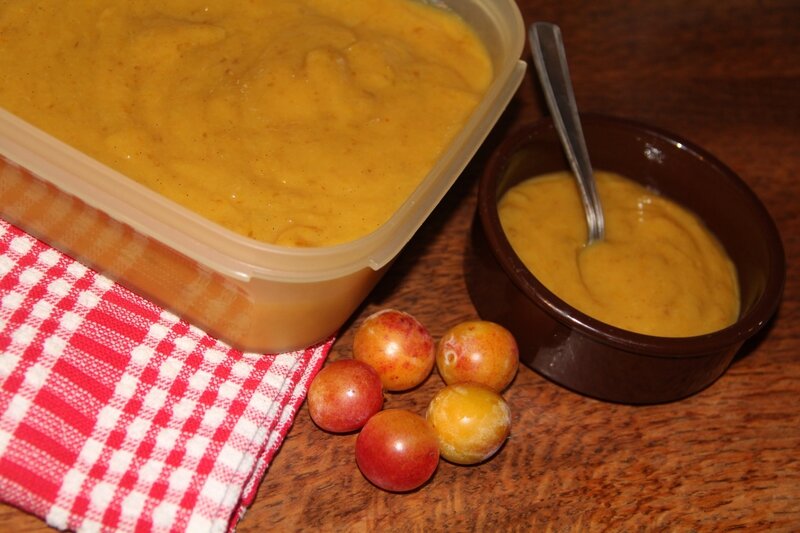 COMPOTE DE MIRABELLES A LA VANILLE