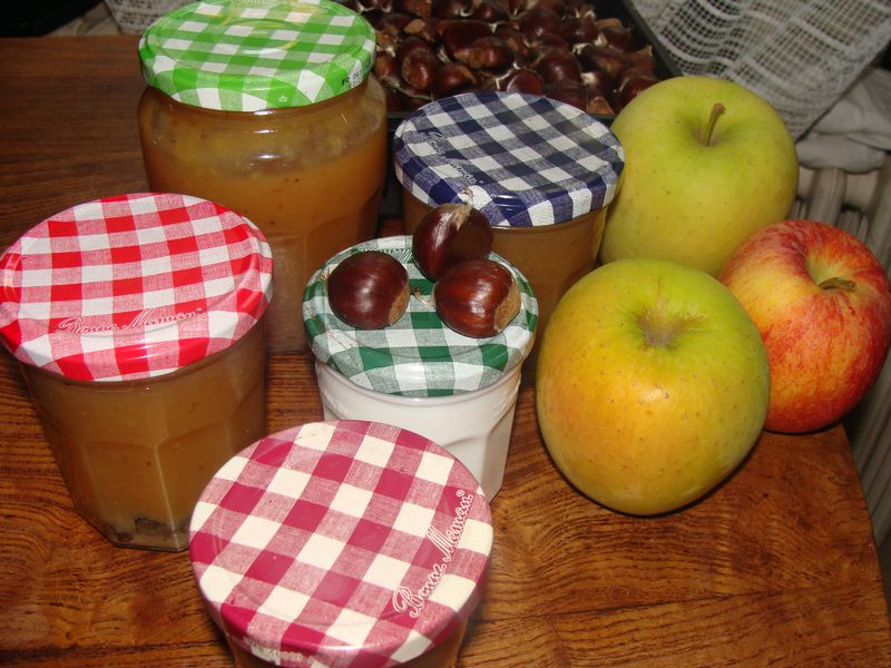 CONFITURE POMMES CHATAIGNES