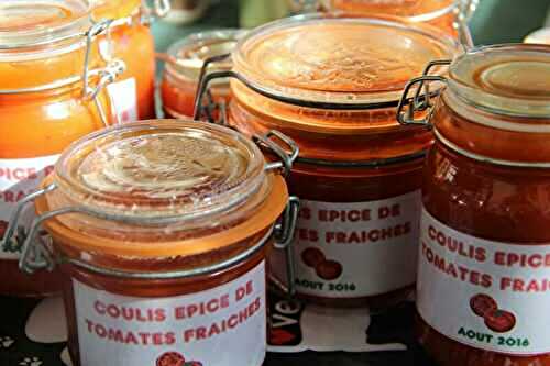 COULIS EPICE DE TOMATES FRAICHES