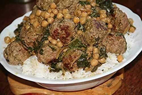 CURRY DE BOULETTES D'AGNEAU A L'INDIENNE