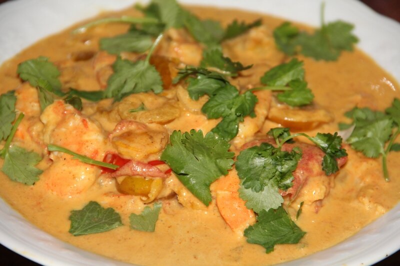 CURRY DE CREVETTES AUX MIRABELLES DE LORRAINE