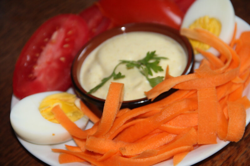 DIP AU FROMAGE BLANC ET AU CURRY