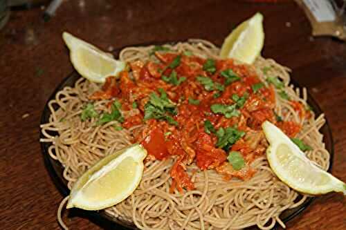 EMINCES DE VEAU AU CITRON ET A LA TOMATE