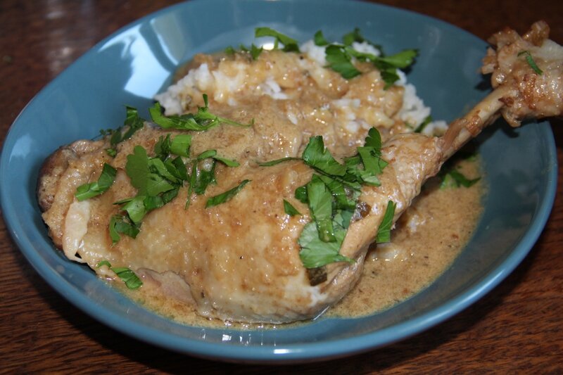 FRICASSEE DE POULET AU VINAIGRE