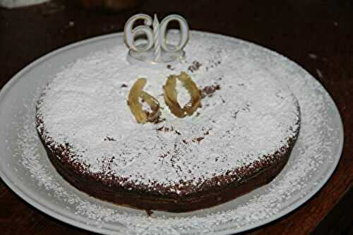 GATEAU AU CHOCOLAT, GINGEMBRE ET ECORCES DE CITRONS CONFITS