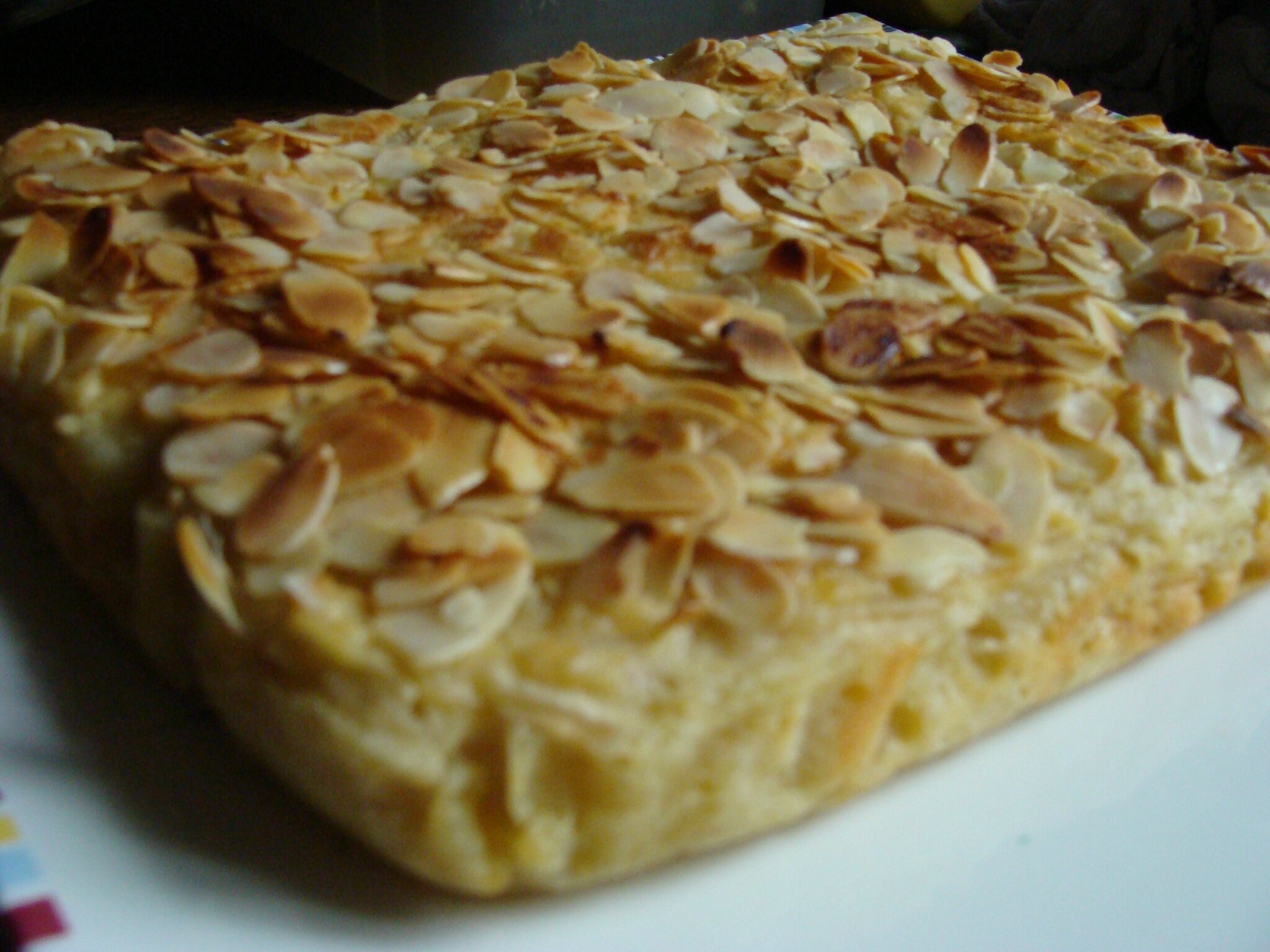 GATEAU AUX POMMES RAPEES ET AMANDES EFFILEES