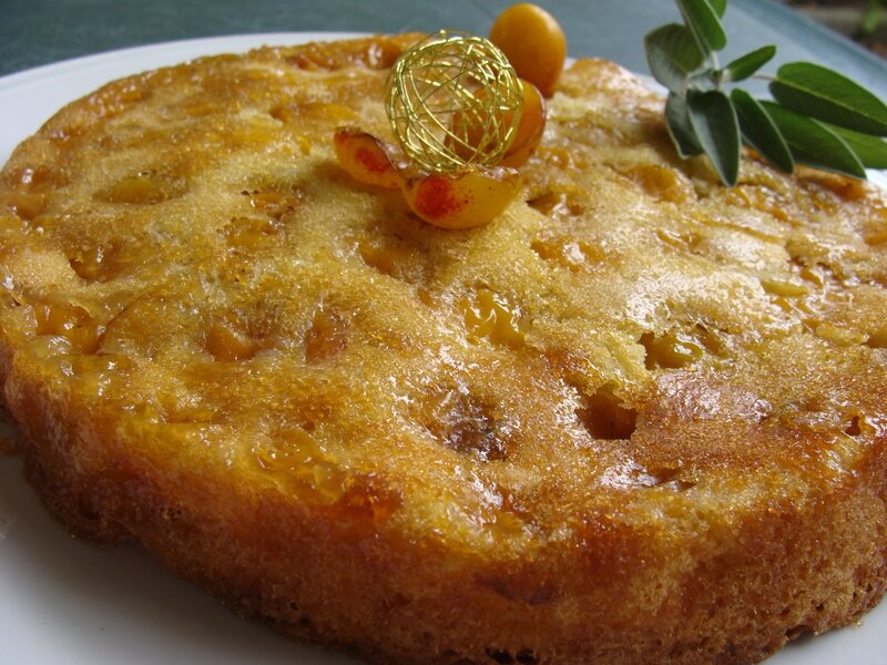 GATEAU RENVERSE AUX MIRABELLES DE LORRAINE