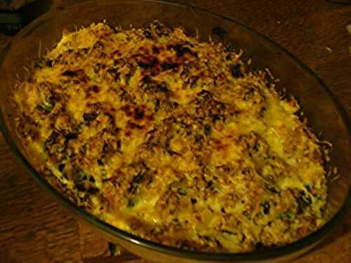 GRATIN DE COURGETTES AU BOULGOUR