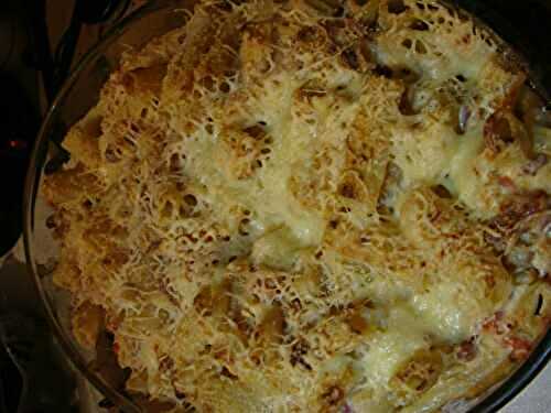 GRATIN DE PATES AUX QUATRE FROMAGES