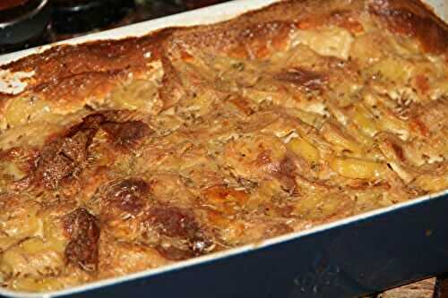 GRATIN DE POMMES DE TERRE AU MUNSTER ET AU CUMIN