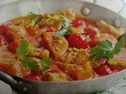 MIJOTE DE POULET AU CURRY FACON THAIE