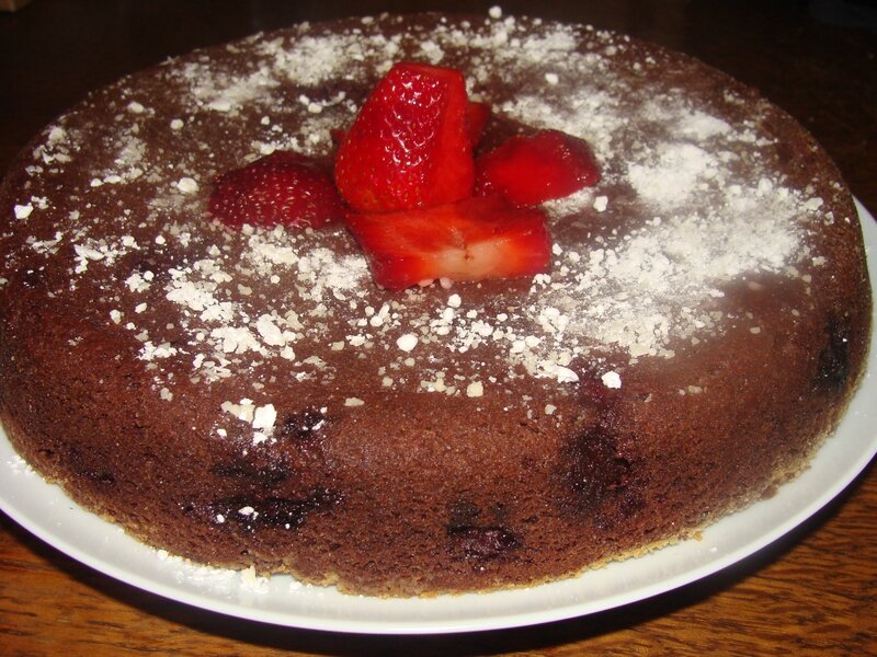 MOELLEUX AU CHOCOLAT ET AUX FRAISES