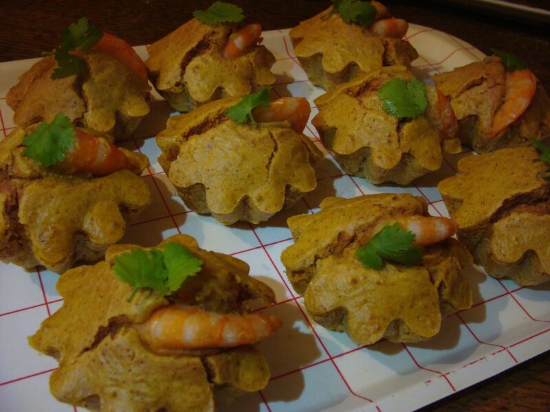 MUFFINS CURRY CREVETTES