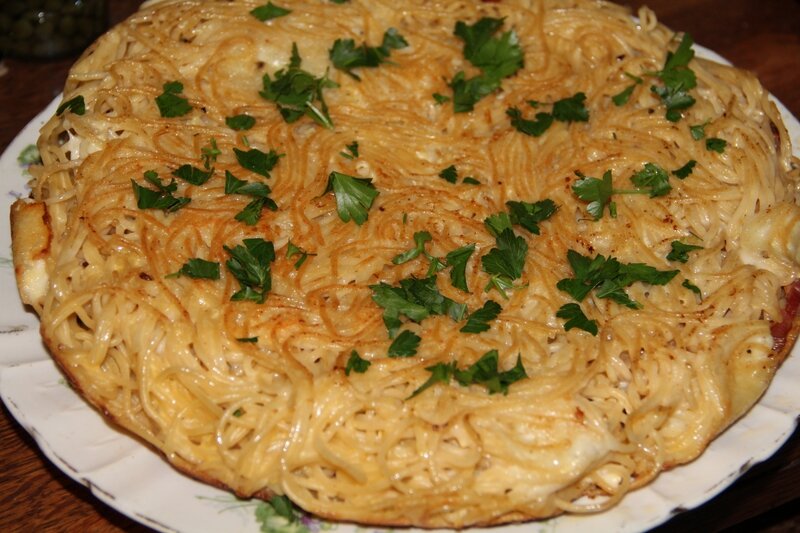 OMELETTE AUX SPAGHETTI