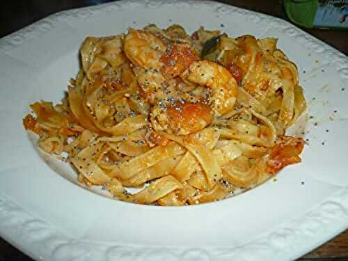 "ONE POT PASTA" SAUMON ET CREVETTES