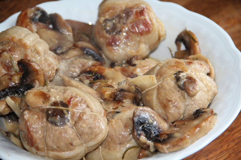 PAUPIETTES DE VEAU «COMPLETEMENT CHAMPIGNONS»