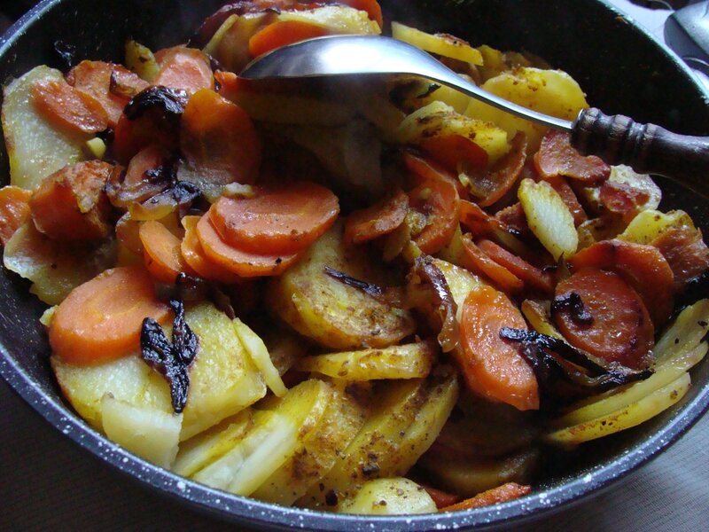 POELEE DE LEGUMES AU CURCUMA ET AU CURRY