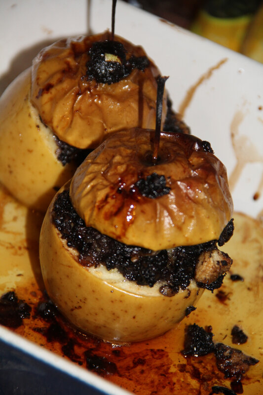 POMMES GOLDEN DU LIMOUSIN FARCIES AU BOUDIN AUX CHATAIGNES