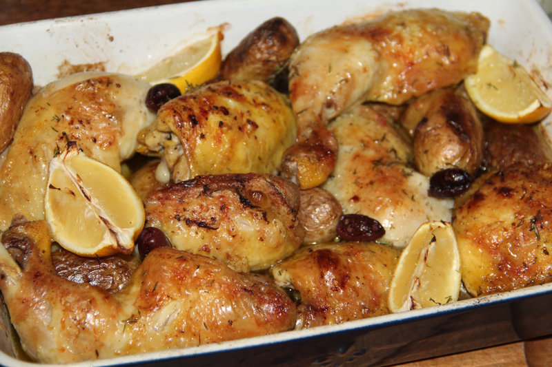 POULET RIVIERA AU THYM FRAIS, OLIVES ET CITRON