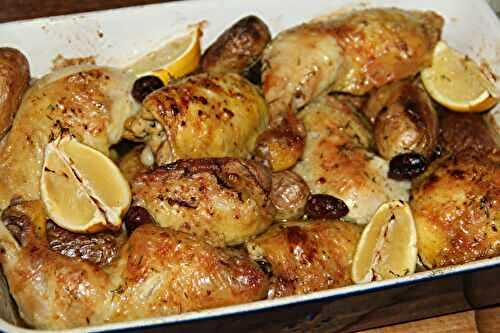 POULET RIVIERA AU THYM FRAIS, OLIVES ET CITRON