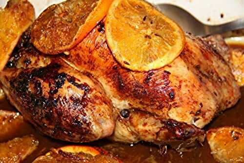 POULET ROTI A L'ORANGE ET AUX EPICES