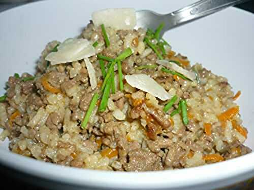 RISOTTO AU BOEUF HACHE