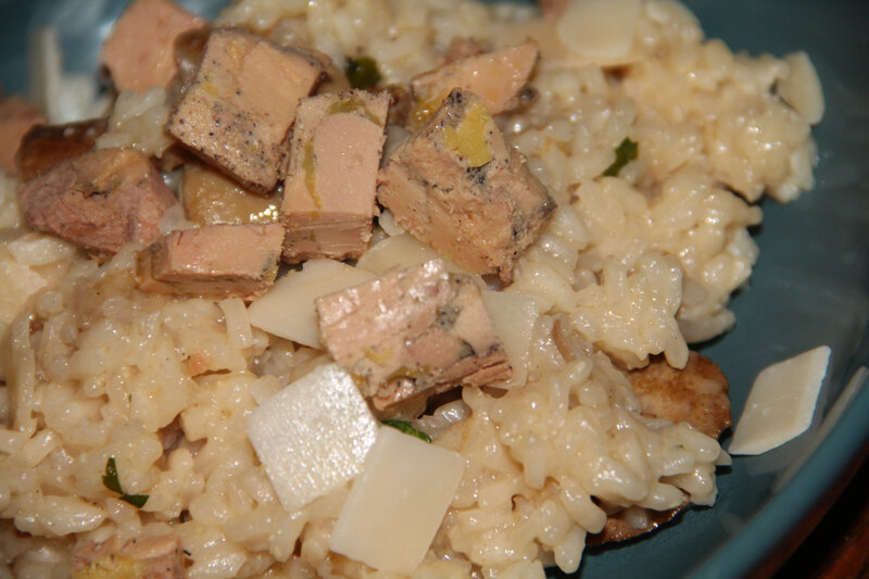 RISOTTO AUX CEPES ET AU FOIE GRAS