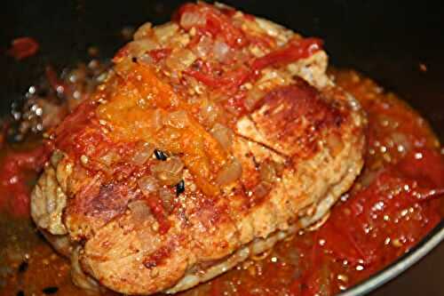 ROTI DE FILET DE DINDONNEAU A LA TOMATE