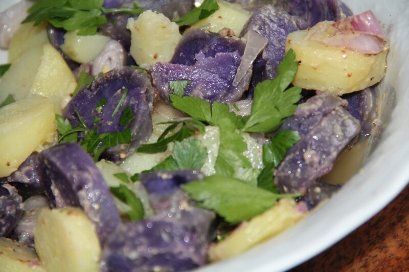 SALADE AUX DEUX POMMES DE TERRE