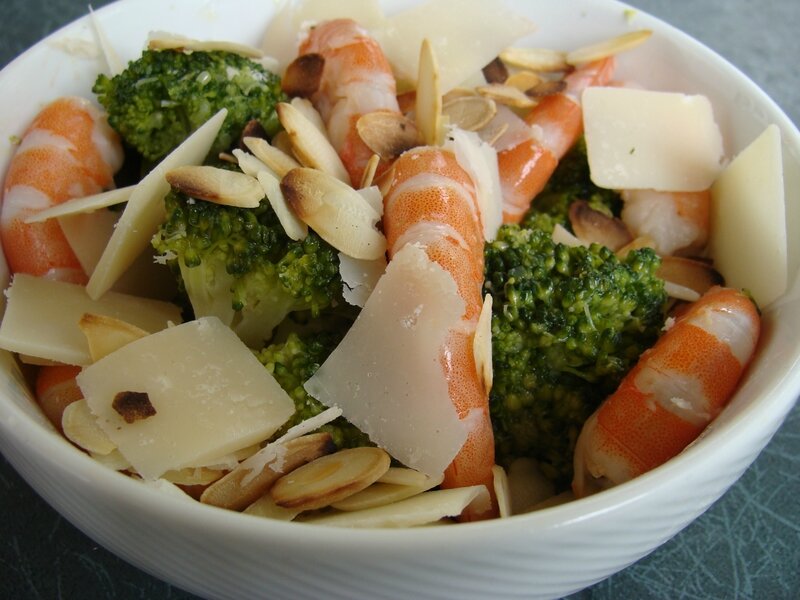 SALADE DE BROCOLIS ET CREVETTES