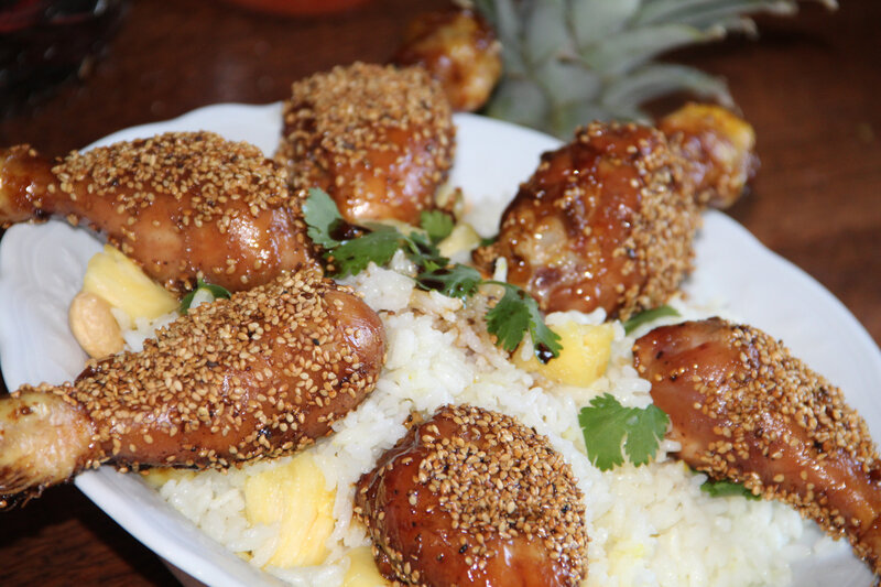 SALADE DE RIZ CALIFORNIENNE AU POULET EPICE