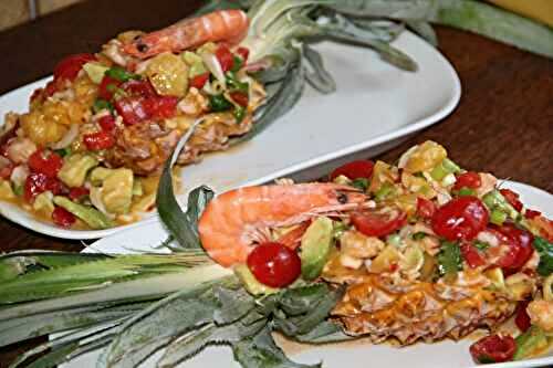 SALADE THAÏLANDAISE ANANAS CREVETTES