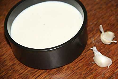 SAUCE CREME D'AIL