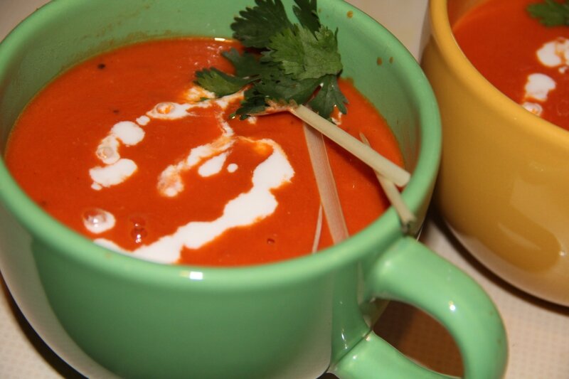 SOUPE DE TOMATES A LA THAIE