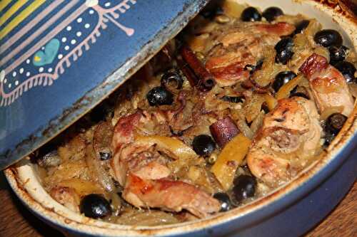 TAJINE DE LAPIN AUX OLIVES ET CITRONS CONFITS