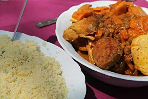 TAJINE DE POULET AUX PATATES DOUCES