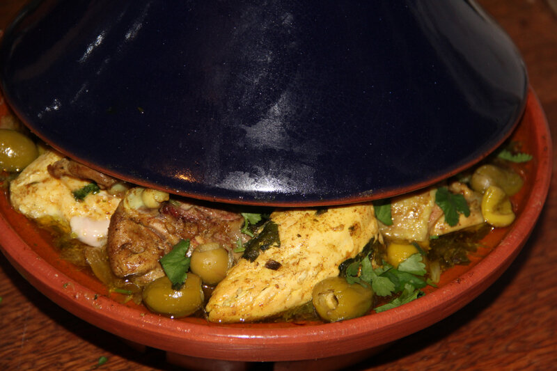 TAJINE DE POULET CITRON CONFIT ET OLIVES