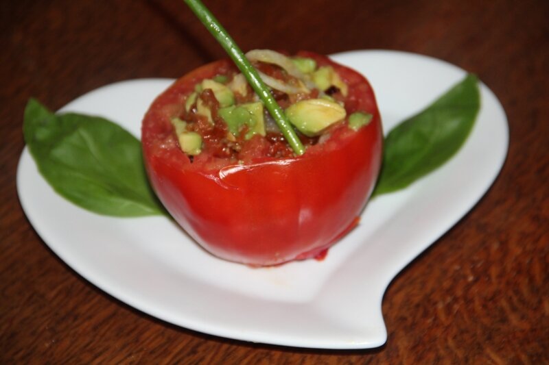 TARTARE DEUX TOMATES ET AVOCAT AUX CRANBERRIES