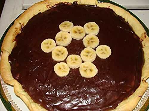 TARTE AU CHOCOLAT ET A LA BANANE