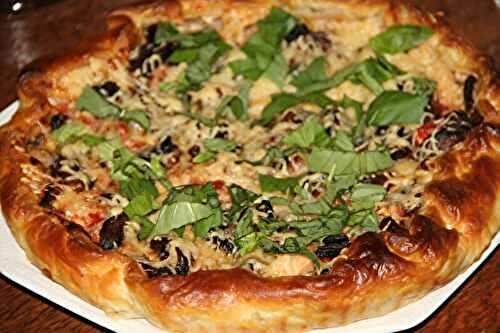 TARTE AU THON ET AUX CHAMPIGNONS