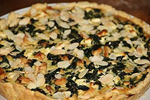 TARTE AUX EPINARDS, FETA ET POULET