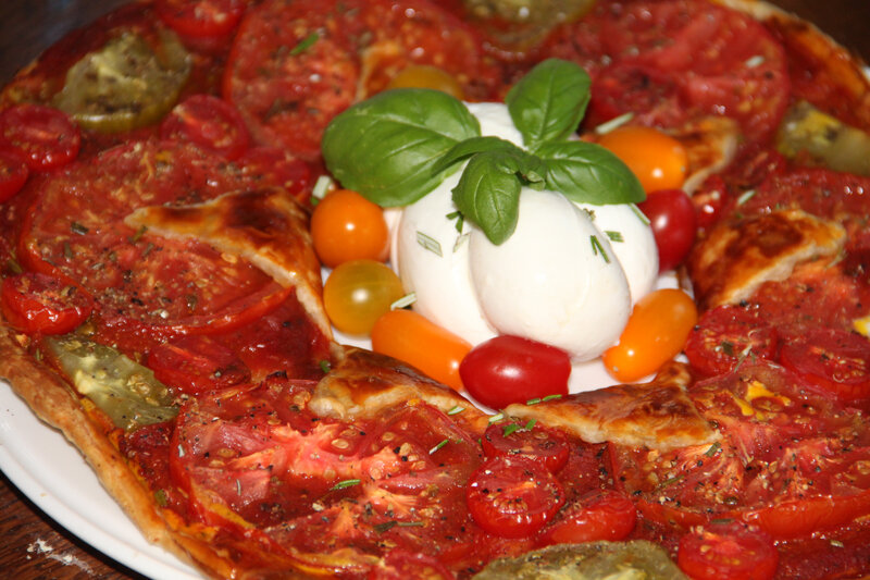 TARTE COURONNE DE TOMATES AU CURRY