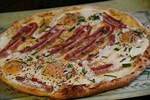 TARTE "EGGS AND BACON"