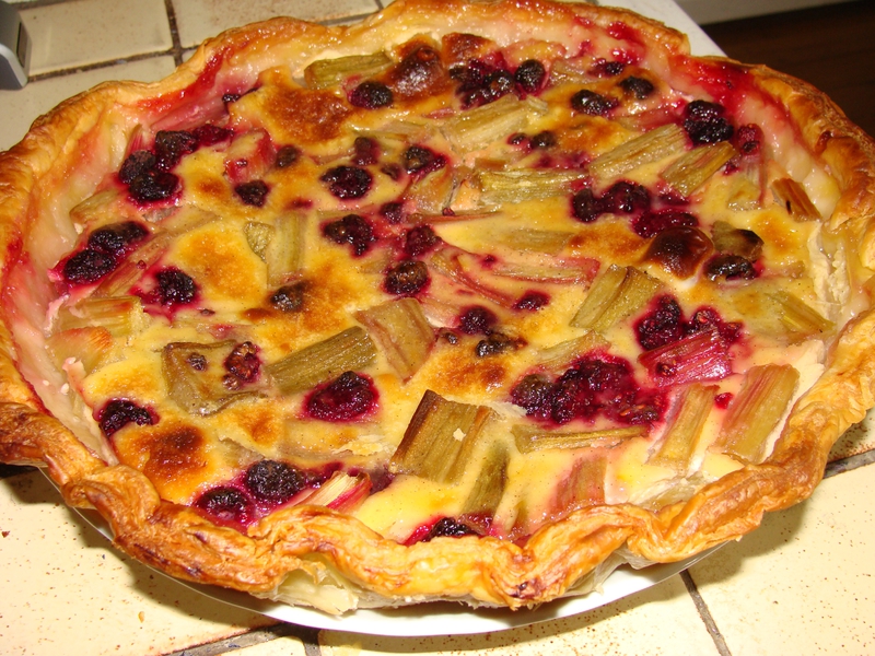 TARTE RHUBARBE ET FRAMBOISE